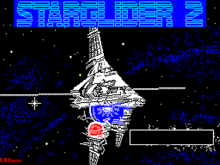Starglider 2 title screen for ZX Spectrum